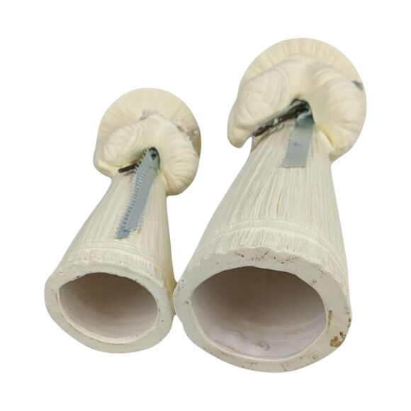 Vintage Mother Daughter Figurines: Ceramic Shabby Chic Decor - Picture 5 of 6